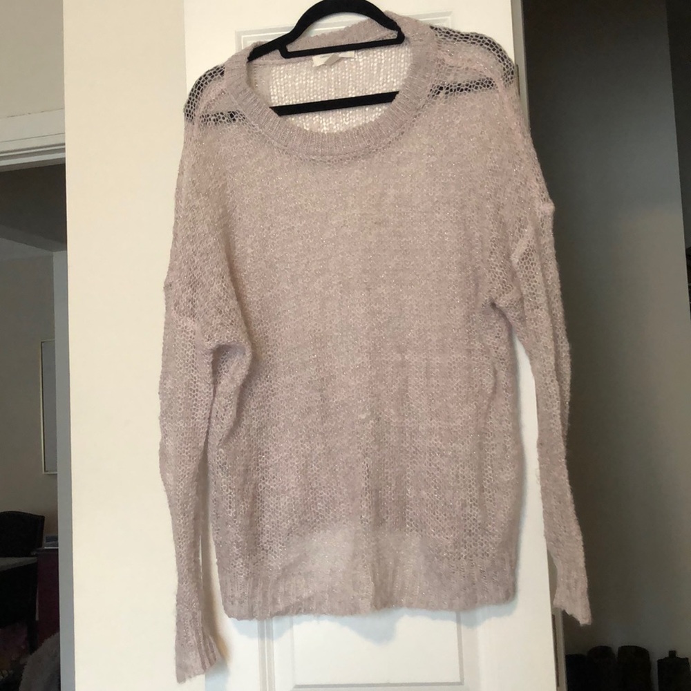 Something Navy shimmer sweater
